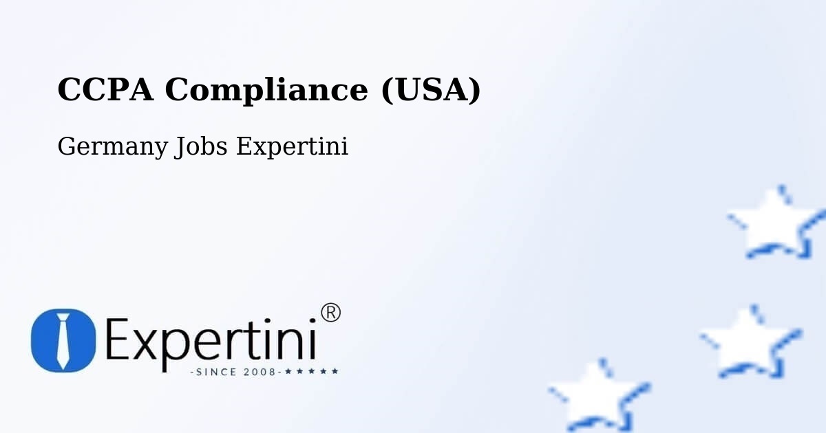 CCPA Privacy Rights & Compliance Notice – Lingen - Germany Jobs Expertini